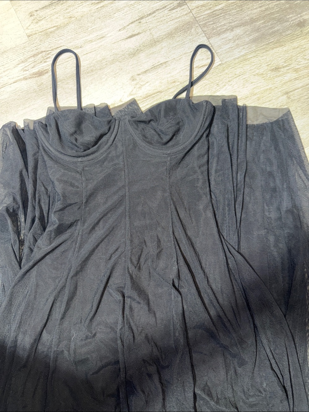 NORMA KAMALI 
Underwire Gown With Catsuit in Black - Picture 5 of 8
